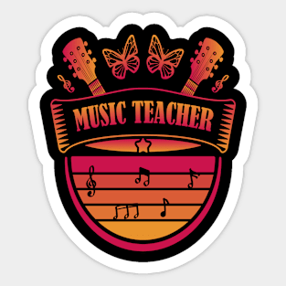 MUSIC TEACHER Sticker